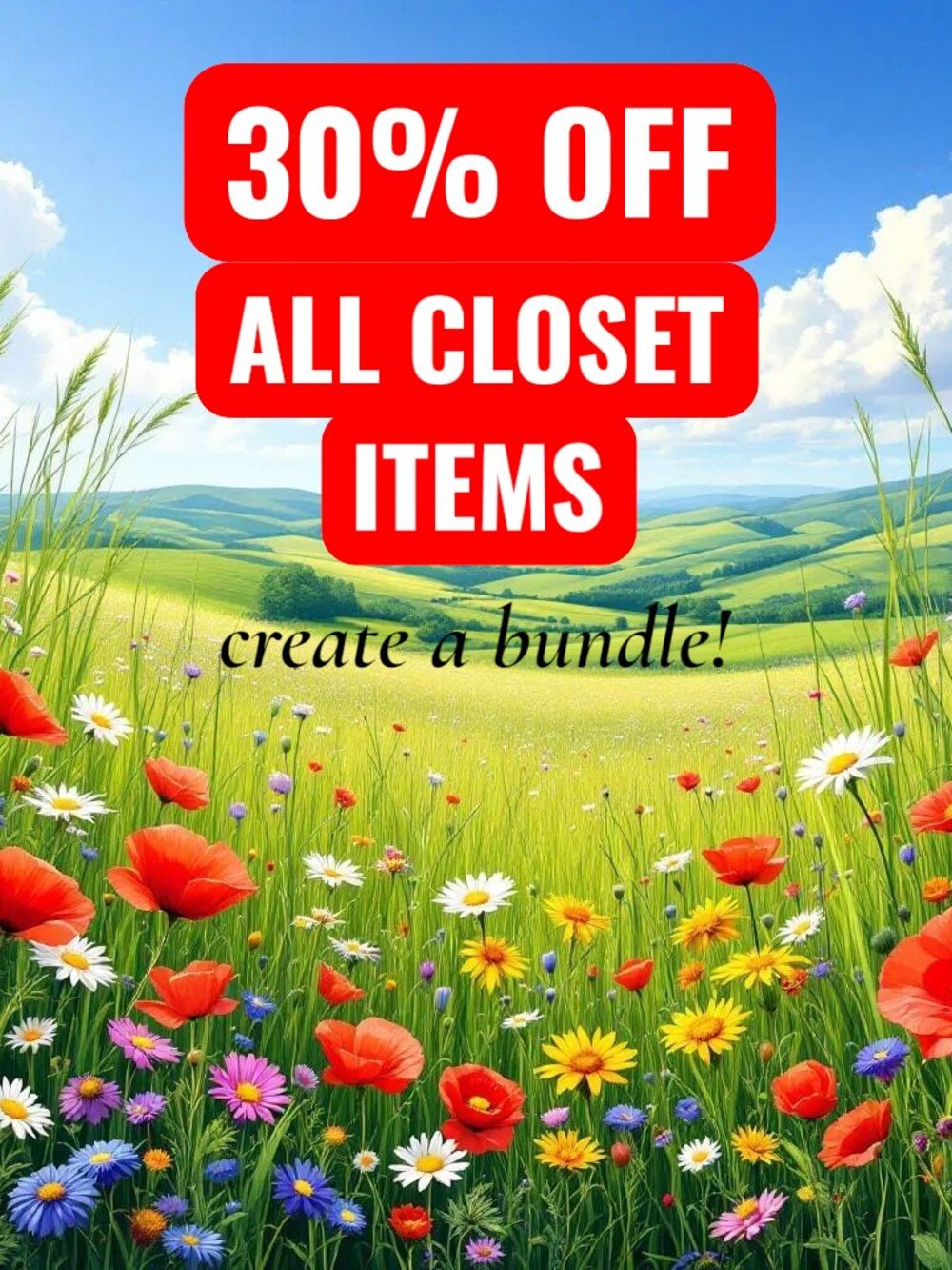 30% off now through May 31st